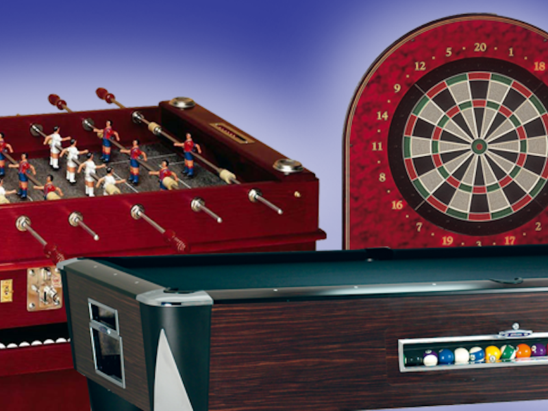 Billares, futbolin profesional y dianas electronicas 800x600